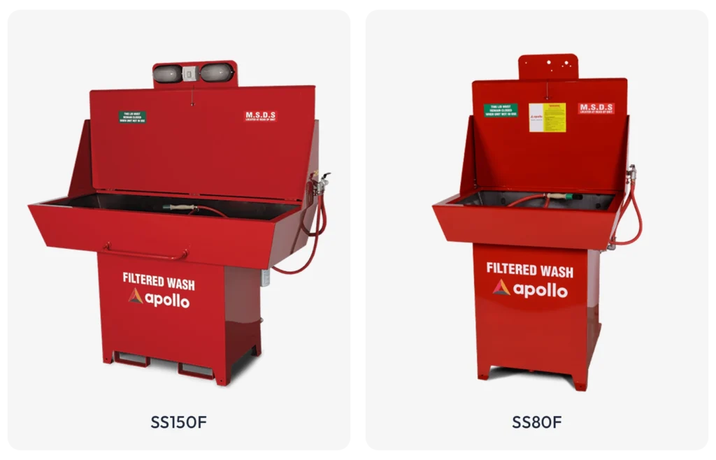 Apollo manual parts washers range